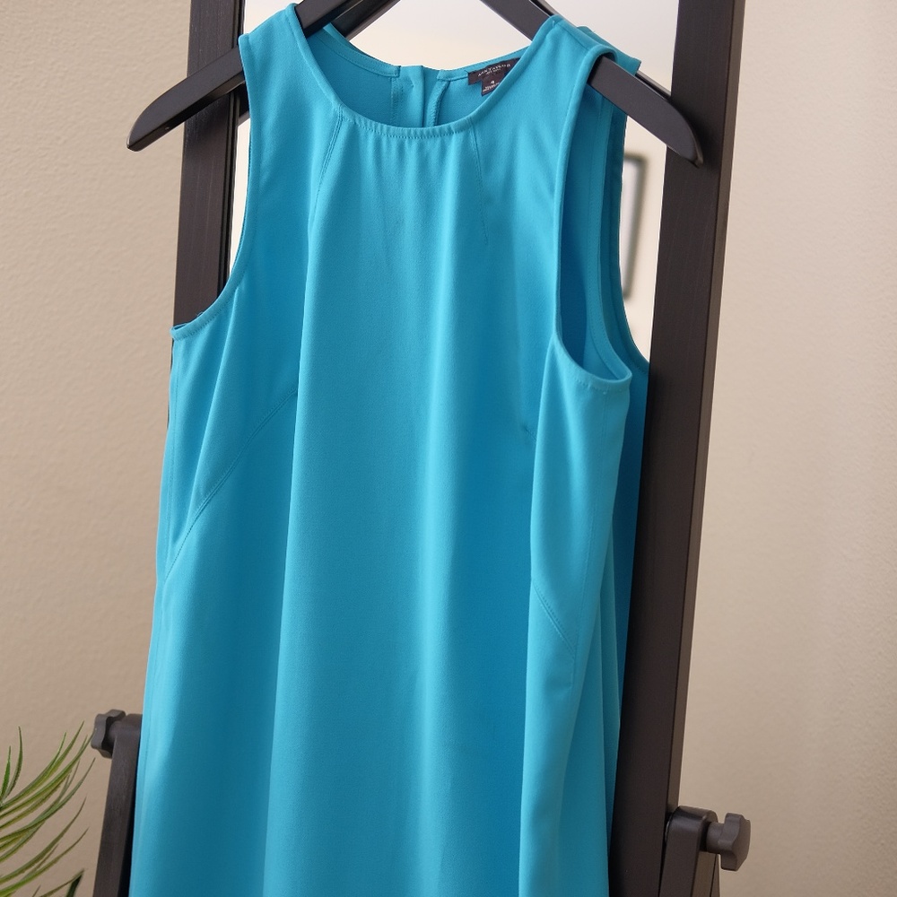 Ann Taylor Aqua Shift Dress